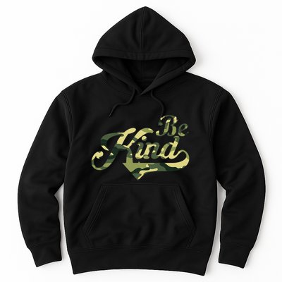 Be Kind Camouflage Anti Bullying Awareness Kindness Hoodie