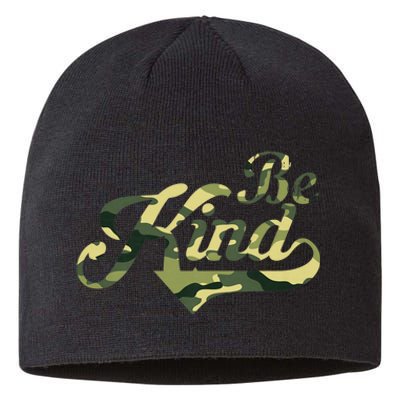 Be Kind Camouflage Anti Bullying Awareness Kindness Sustainable Beanie