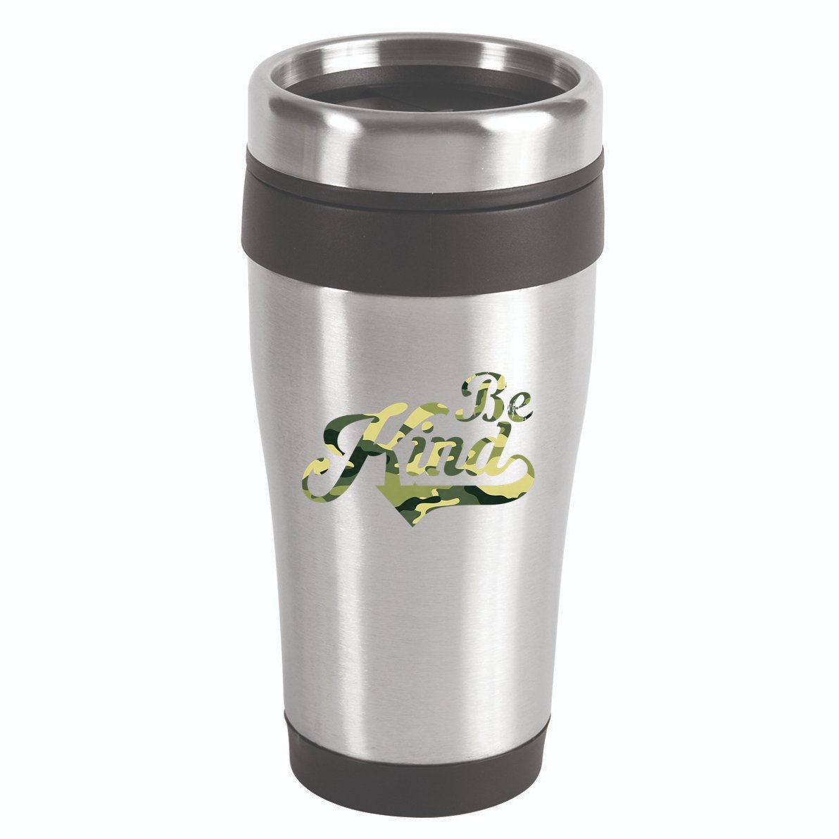 Be Kind Camouflage Anti Bullying Awareness Kindness 16oz Travel Tumbler