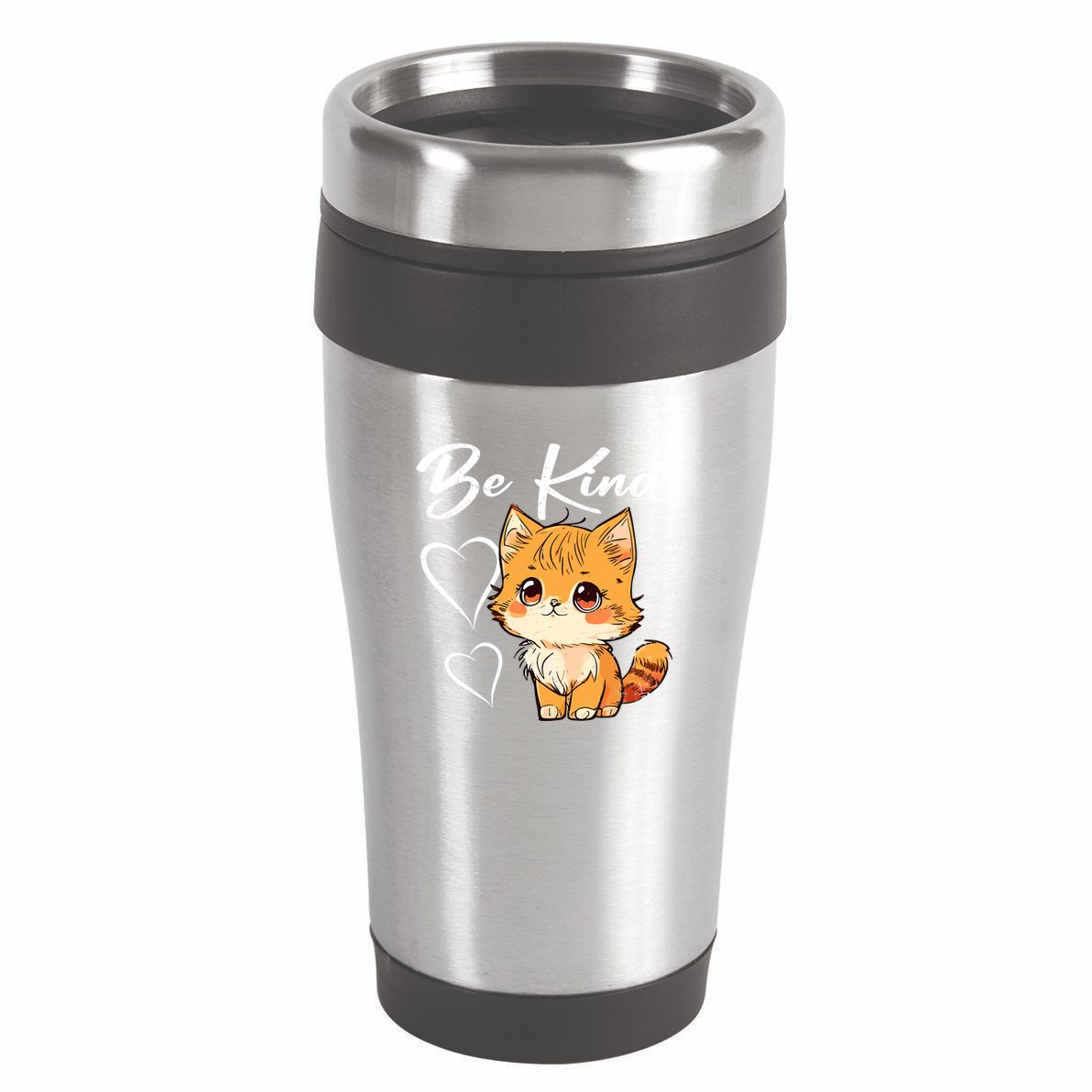 Be Kind Cat Kids Boy Girl Unity Day Orange Anti Bullying 16oz Travel Tumbler