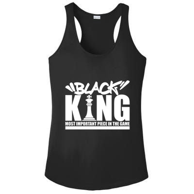 Black King Chess Piece Design Couples King Queen Proud Black Gift Ladies PosiCharge Competitor Racerback Tank
