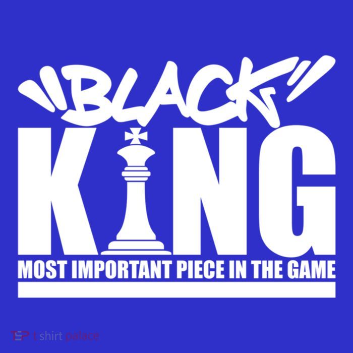 Black King Chess Piece Design Couples King Queen Proud Black Gift Tall T-Shirt