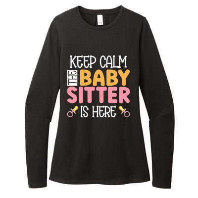 Babysitter Keep Calm The Sitter Is Here Sitter Gift Womens CVC Long Sleeve Shirt