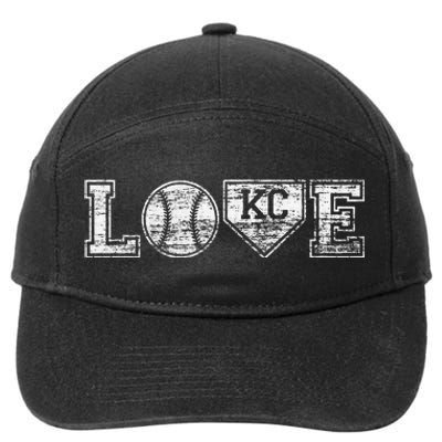 Baseball Kansas City Love Blue Color Royal National Pastime 7-Panel Snapback Hat