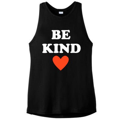 Be Kind Cute Gift Ladies PosiCharge Tri-Blend Wicking Tank