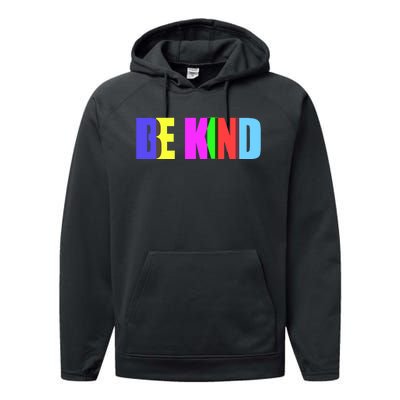 Be Kind Colorful Anti Bully Performance Fleece Hoodie