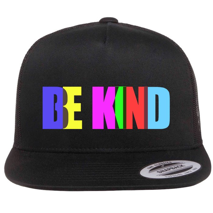 Be Kind Colorful Anti Bully Flatbill Hat
