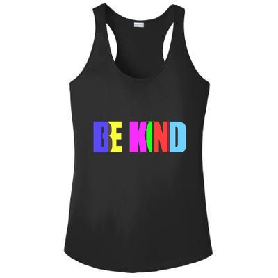 Be Kind Colorful Anti Bully Ladies PosiCharge Competitor Racerback Tank