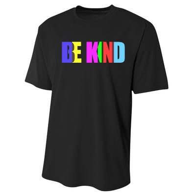 Be Kind Colorful Anti Bully Performance Sprint T-Shirt