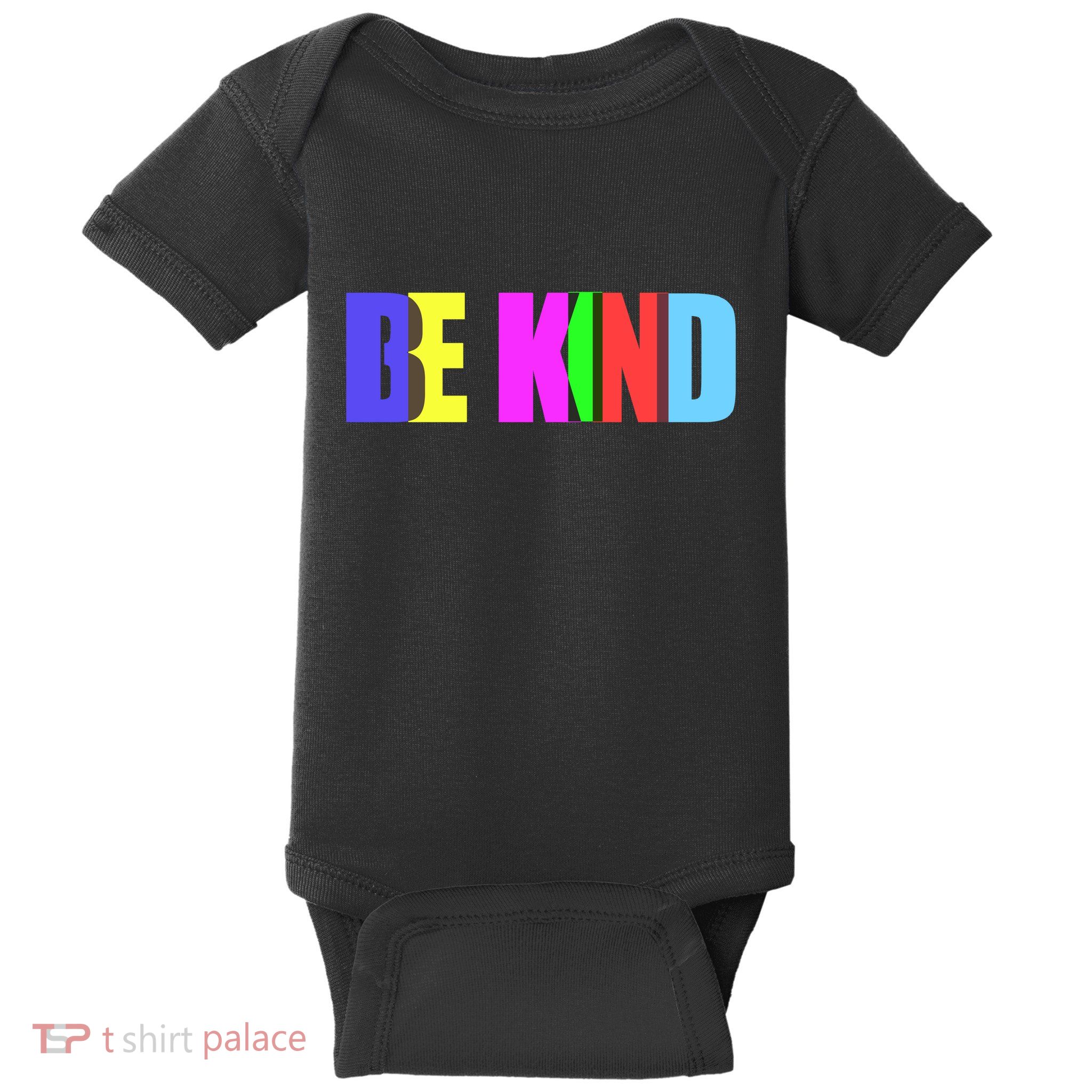 Be Kind Colorful Anti Bully Baby Bodysuit