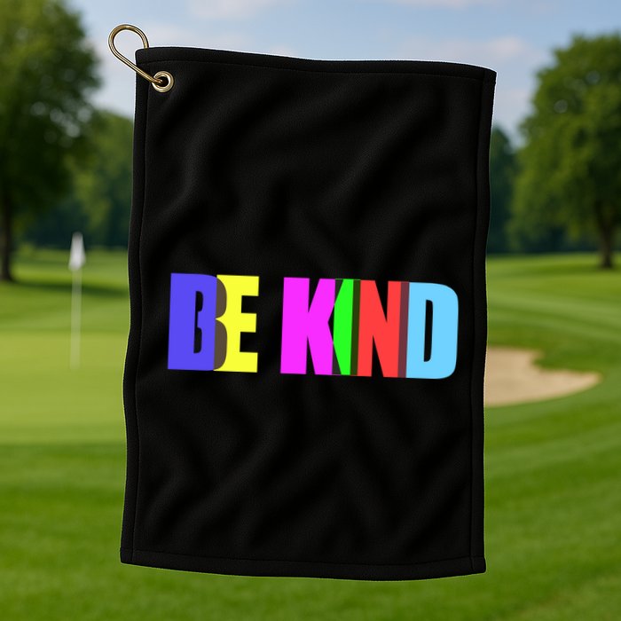 Be Kind Colorful Anti Bully Golf Towel