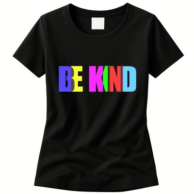 Be Kind Colorful Anti Bully Womens T-Shirt