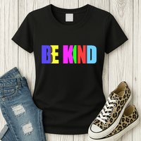 Be Kind Colorful Anti Bully Womens T-Shirt