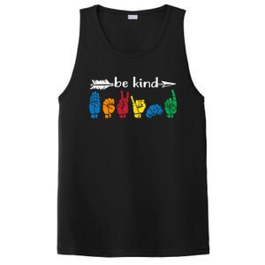 Be Kind Cute Asl American Sign Language Gift PosiCharge Competitor Tank