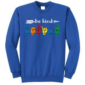 Be Kind Cute Asl American Sign Language Gift Sweatshirt