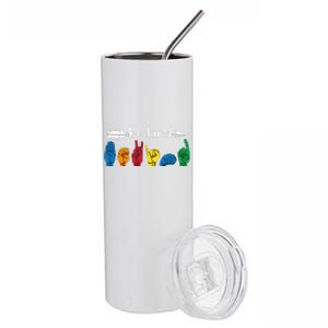 Be Kind Cute Asl American Sign Language Gift Stainless Steel Tumbler