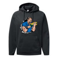 Biting Knee Caps Performance Fleece Hoodie