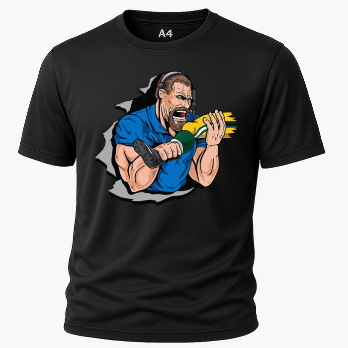 Biting Knee Caps Cooling Performance Crew T-Shirt