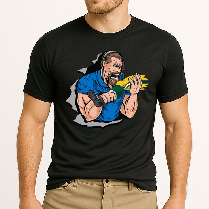 Biting Knee Caps Cooling Performance Crew T-Shirt