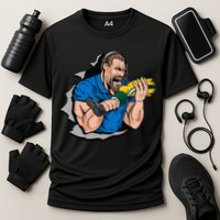 Biting Knee Caps Cooling Performance Crew T-Shirt
