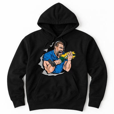Biting Knee Caps Hoodie