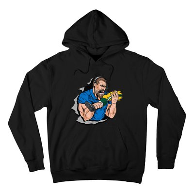 Biting Knee Caps Hoodie