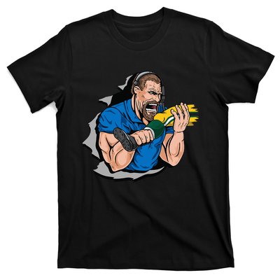 Biting Knee Caps T-Shirt