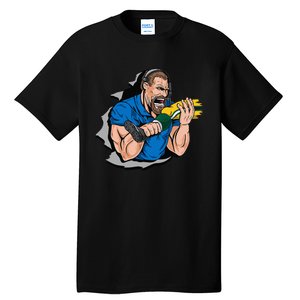 Biting Knee Caps Tall T-Shirt