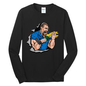 Biting Knee Caps Tall Long Sleeve T-Shirt