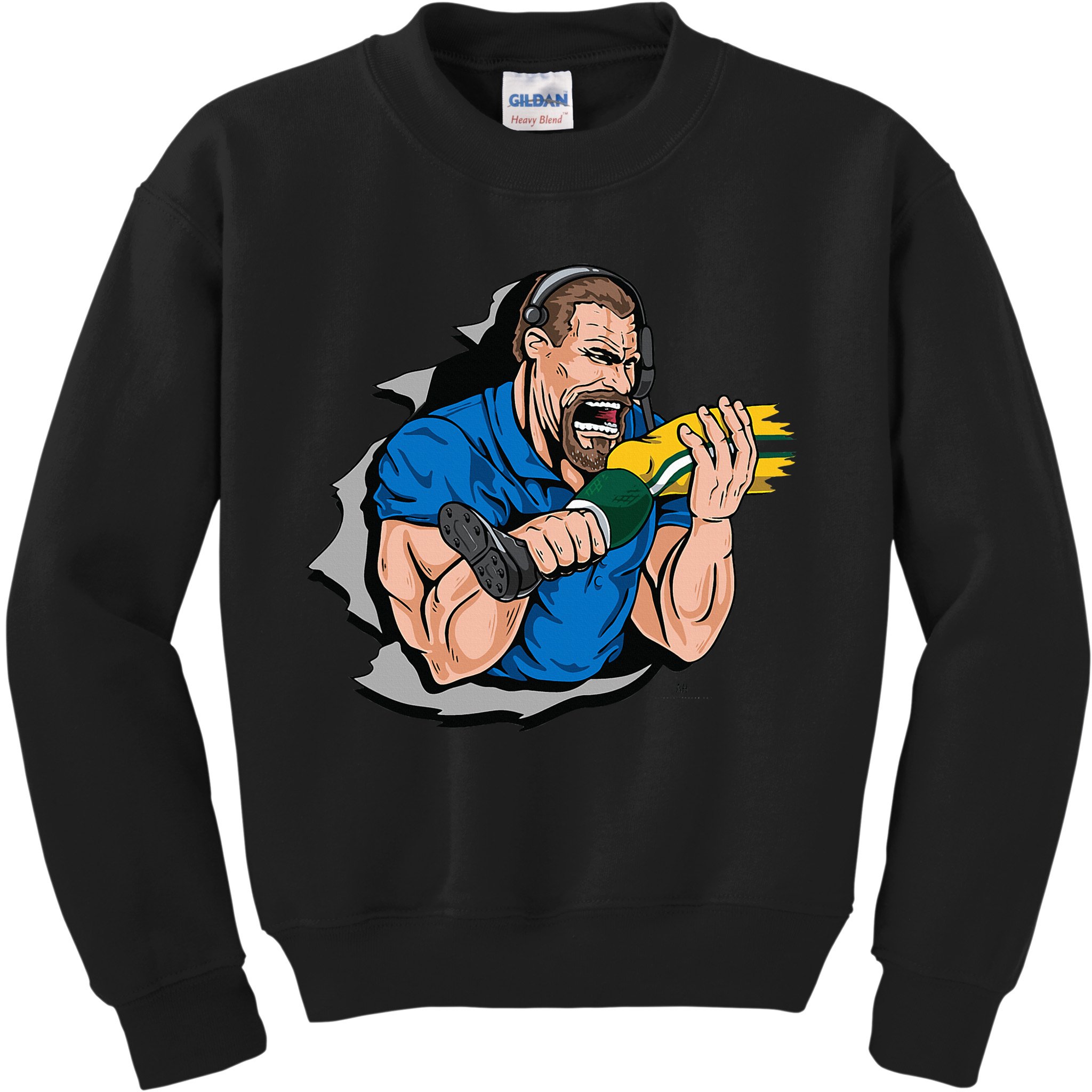Biting Knee Caps Kids Sweatshirt