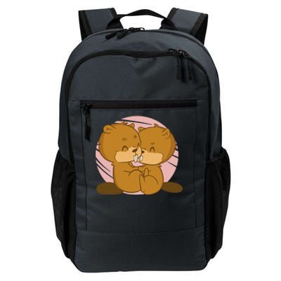 Beavers Kissing Cute Gift Daily Commute Backpack