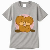 Beavers Kissing Cute Gift Tall T-Shirt