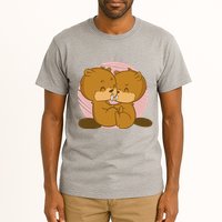 Beavers Kissing Cute Gift Tall T-Shirt