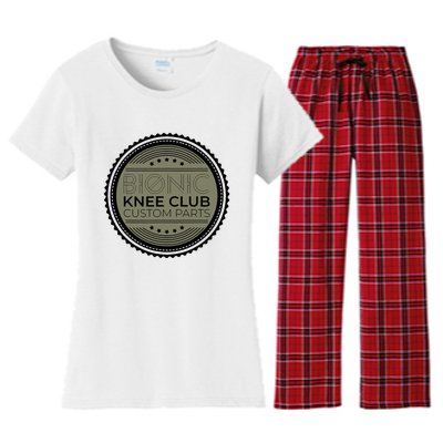 Bionic Knee Club Custom Parts Funny Knee Replacement Women's Flannel Pajama Set