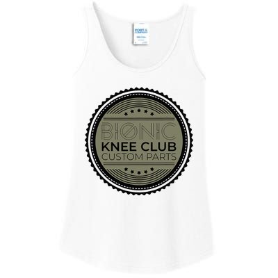 Bionic Knee Club Custom Parts Funny Knee Replacement Ladies Essential Tank