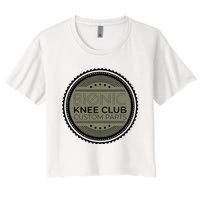 Bionic Knee Club Custom Parts Funny Knee Replacement Women's Crop Top Tee