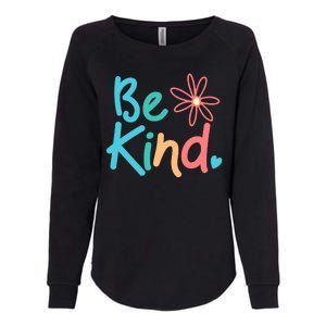 Be Kind Cute Colorful Gift Womens California Wash Sweatshirt