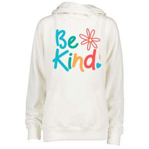 Be Kind Cute Colorful Gift Womens Funnel Neck Pullover Hood