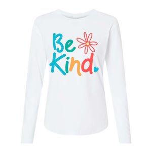 Be Kind Cute Colorful Gift Womens Cotton Relaxed Long Sleeve T-Shirt