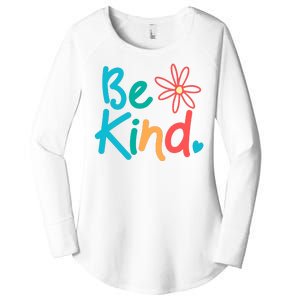 Be Kind Cute Colorful Gift Women's Perfect Tri Tunic Long Sleeve Shirt