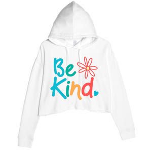 Be Kind Cute Colorful Gift Crop Fleece Hoodie