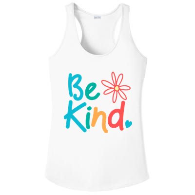 Be Kind Cute Colorful Gift Ladies PosiCharge Competitor Racerback Tank