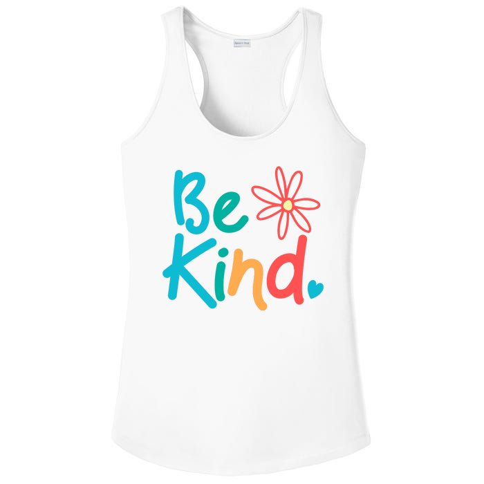 Be Kind Cute Colorful Gift Ladies PosiCharge Competitor Racerback Tank