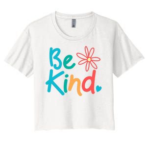 Be Kind Cute Colorful Gift Women's Crop Top Tee