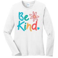 Be Kind Cute Colorful Gift Ladies Long Sleeve Shirt