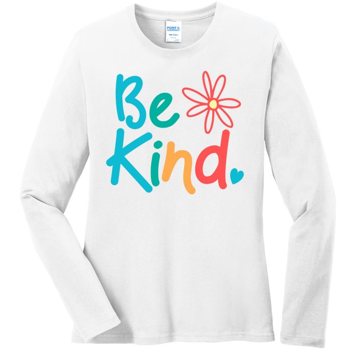 Be Kind Cute Colorful Gift Ladies Long Sleeve Shirt