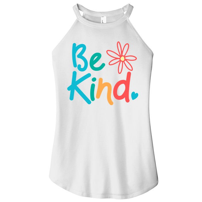 Be Kind Cute Colorful Gift Women's Perfect Tri Rocker Tank