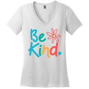 Be Kind Cute Colorful Gift Women's V-Neck T-Shirt