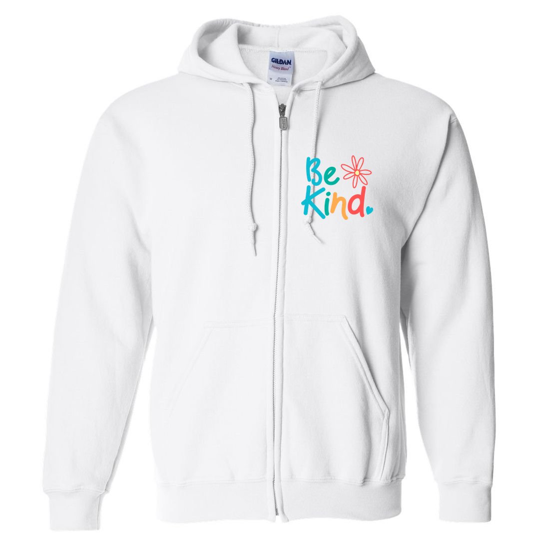 Be Kind Cute Colorful Gift Full Zip Hoodie