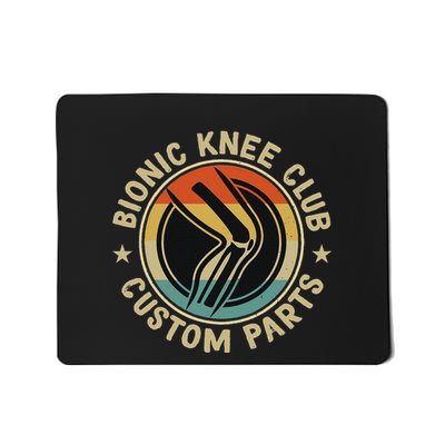 Bionic Knee Club Custom Parts Bones Funny Knee Replacement Mousepad